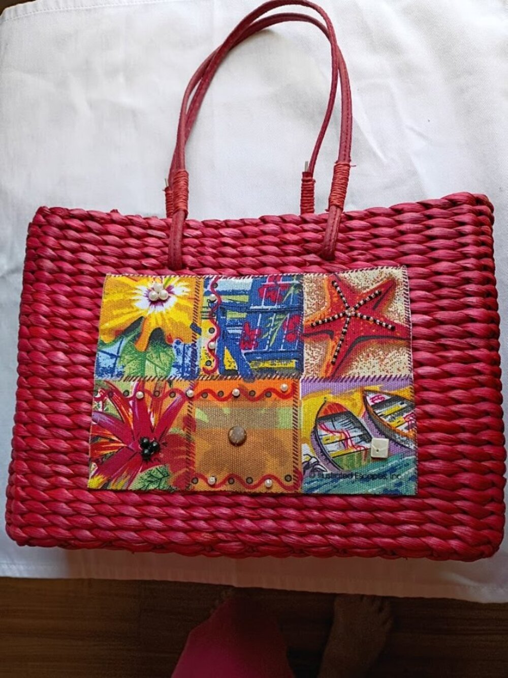 Sun 'n' Sand straw summer bag